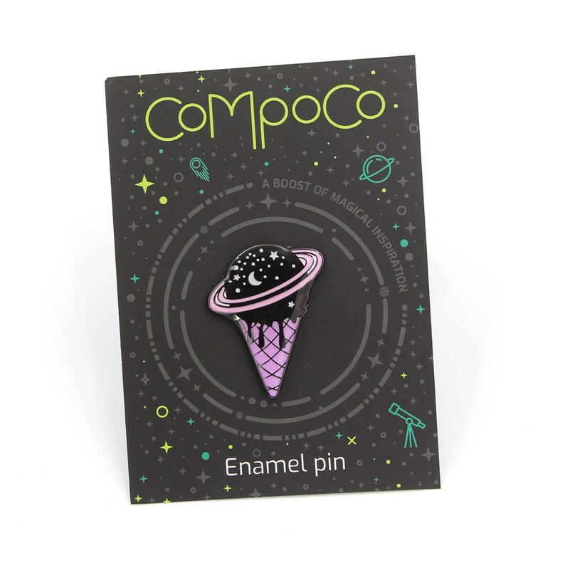 ENP03 gift for her Gold Enamel Pin food enamel pin Enamel Lapel Pin Without Ice Cream hard enamel pin Ice Cream Enamel Pin