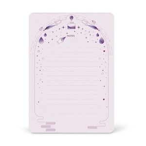 Written in the stars notepad, Packing list, To do list, Stationery notepad, Goal list, Writing pad, Desk notepad, Space lover