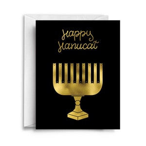 Carte de voeux de Hanoucca, carte de joyeux Hanoucca, carte de Hoilday, carte de voeux juive, carte de menorah, carte de Hanoucca, carte de chat