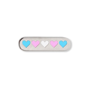 Transgender Pride-pin, Harten-pin, Trans-reverspin, LGBTQIA-vlagpin, Trans-glazuurpin, Trans-tasaccessoire, LGBTQIA-gemeenschap
