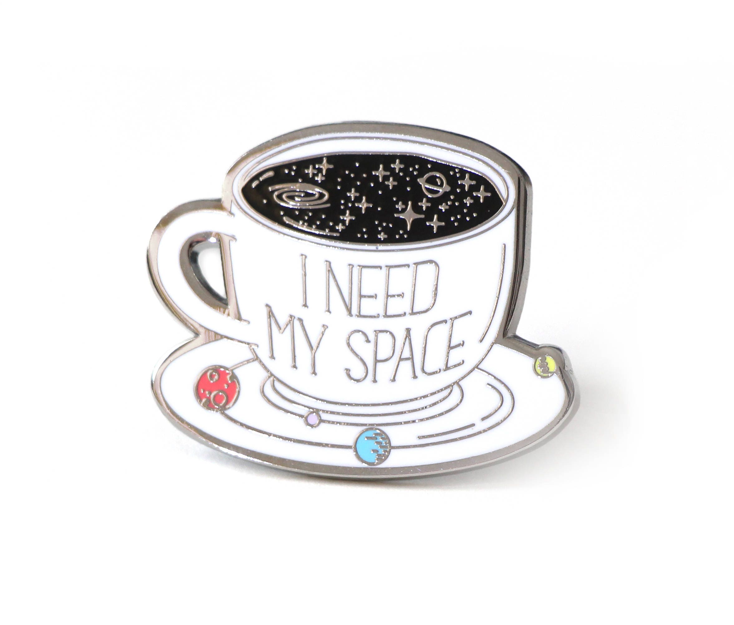 NASA I need my space - Black Iron on Patch by 24PlanetsStudio