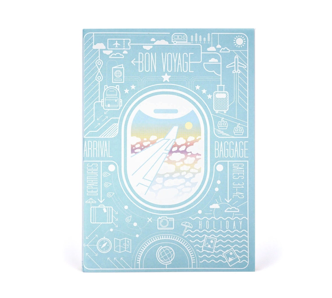 Airplane Notebook Travel Notebook Lined Paper Airplane View Etsy