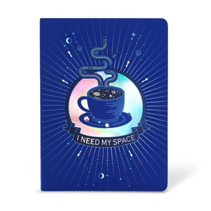 Space mini journal, Space notebook, Coffee Lover, Lined paper, Coffee notebook, Space notebook, Space lovers, I need my space