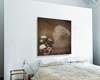 SCENT OF WOMAN- handly decorated print on canvass, Vaz'S Italian Artist,Valentina Azzini