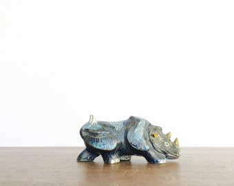 Thai JigSaw Vintage /"RHINOCEROS/" Wood