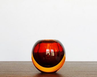 Burnt Orange Vase Etsy
