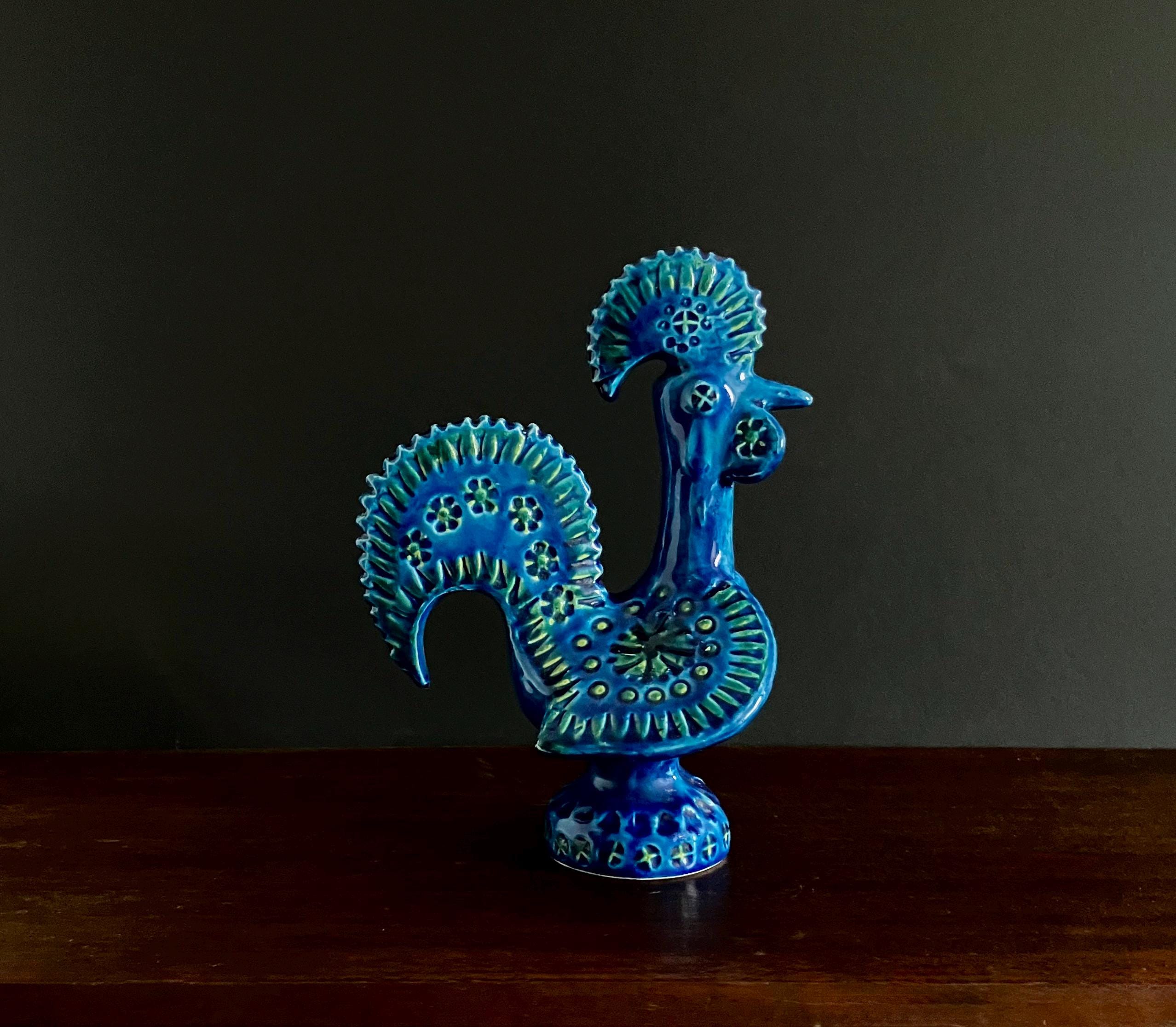 ヴィンテージ ビトッシ リミニブルー ホース Bitossi Rooster - Etsy