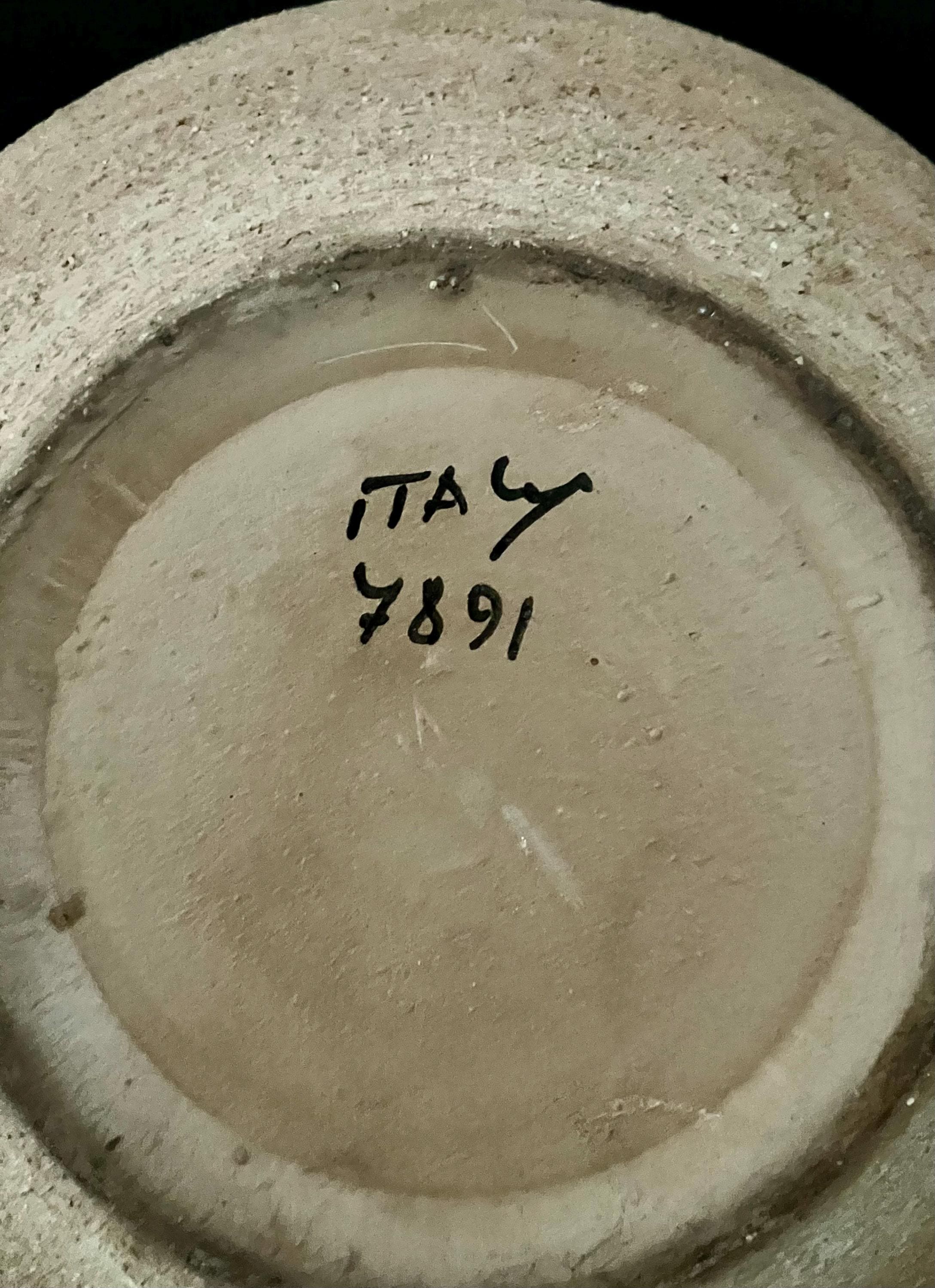 イタリア陶器　FRATELLI FANCIULLACCI　ミッドセンチュリー ミッドセンチュリー Fratelli Fanciullacci アフリカン デコレーション