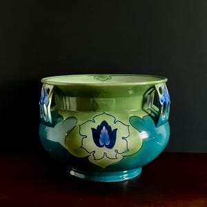 Victorian Art Nouveau large Planter Aspidistra Pot Jardiniere A/F Empire Ware style