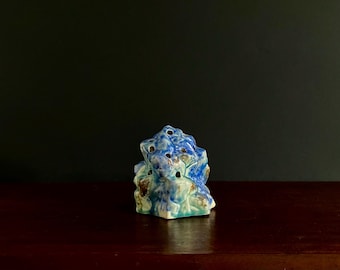 Art Deco Pottery Blue Flower Brick Wilkinson Ltd Clarice Cliff