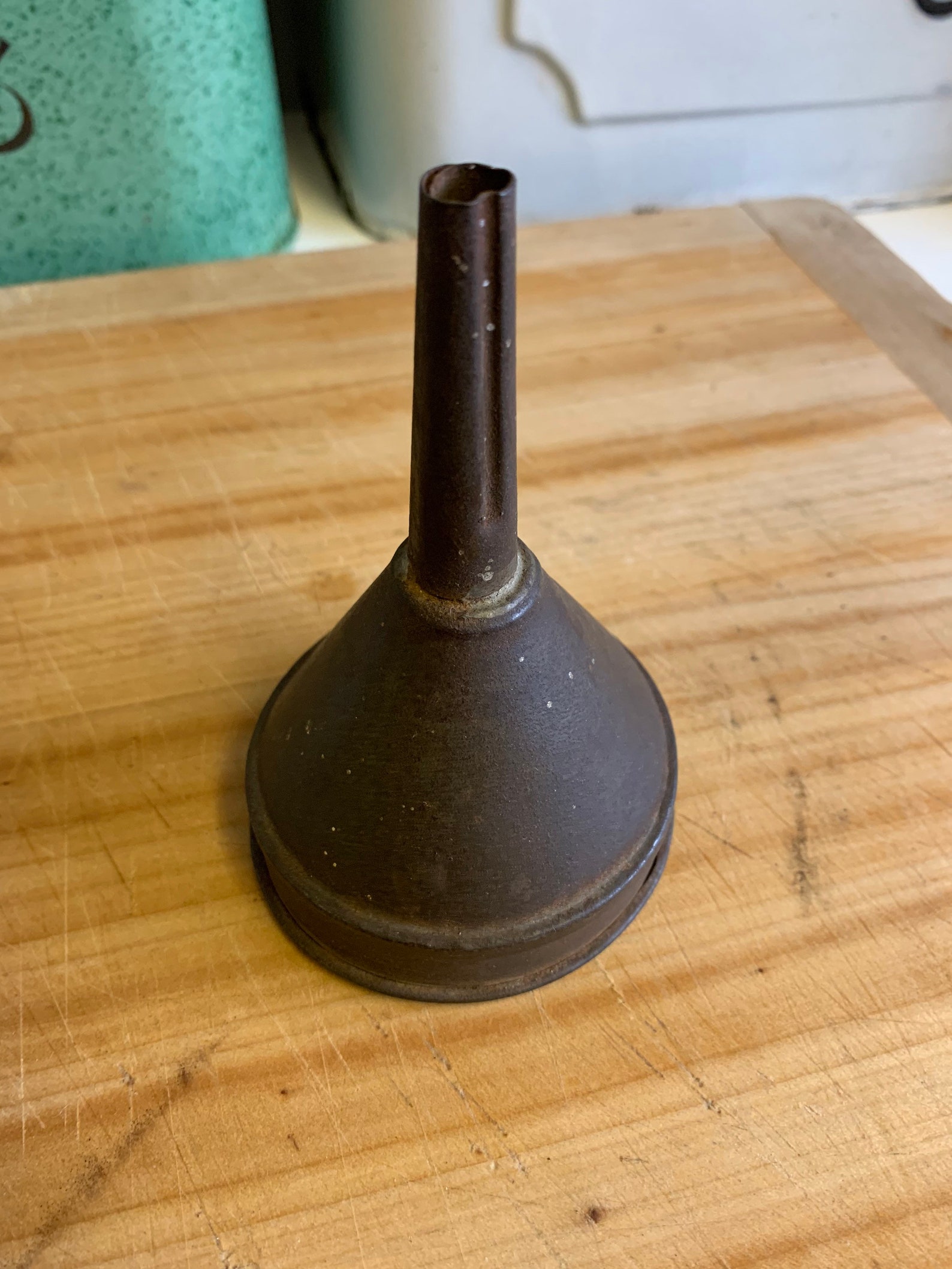 Vintage Small Oil Funnel / Vintage Car Funnel / Rustic Decor Etsy