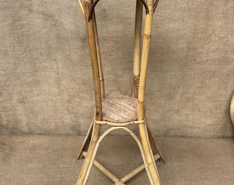Vintage Bamboo Plant Stand / Retro  / 1960’s Bamboo Plant Stand