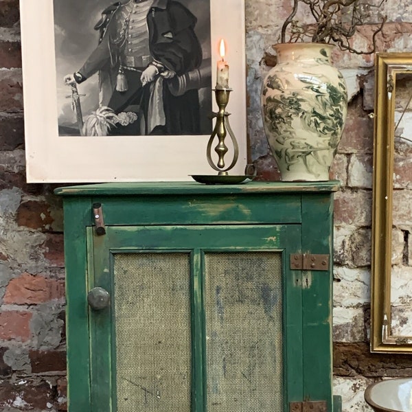 Victorian Pine Kitchen Larder / Meat Safe