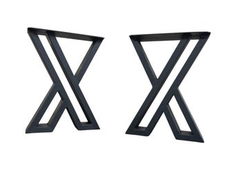 Bench Legs, X Design Steel Bench Legs