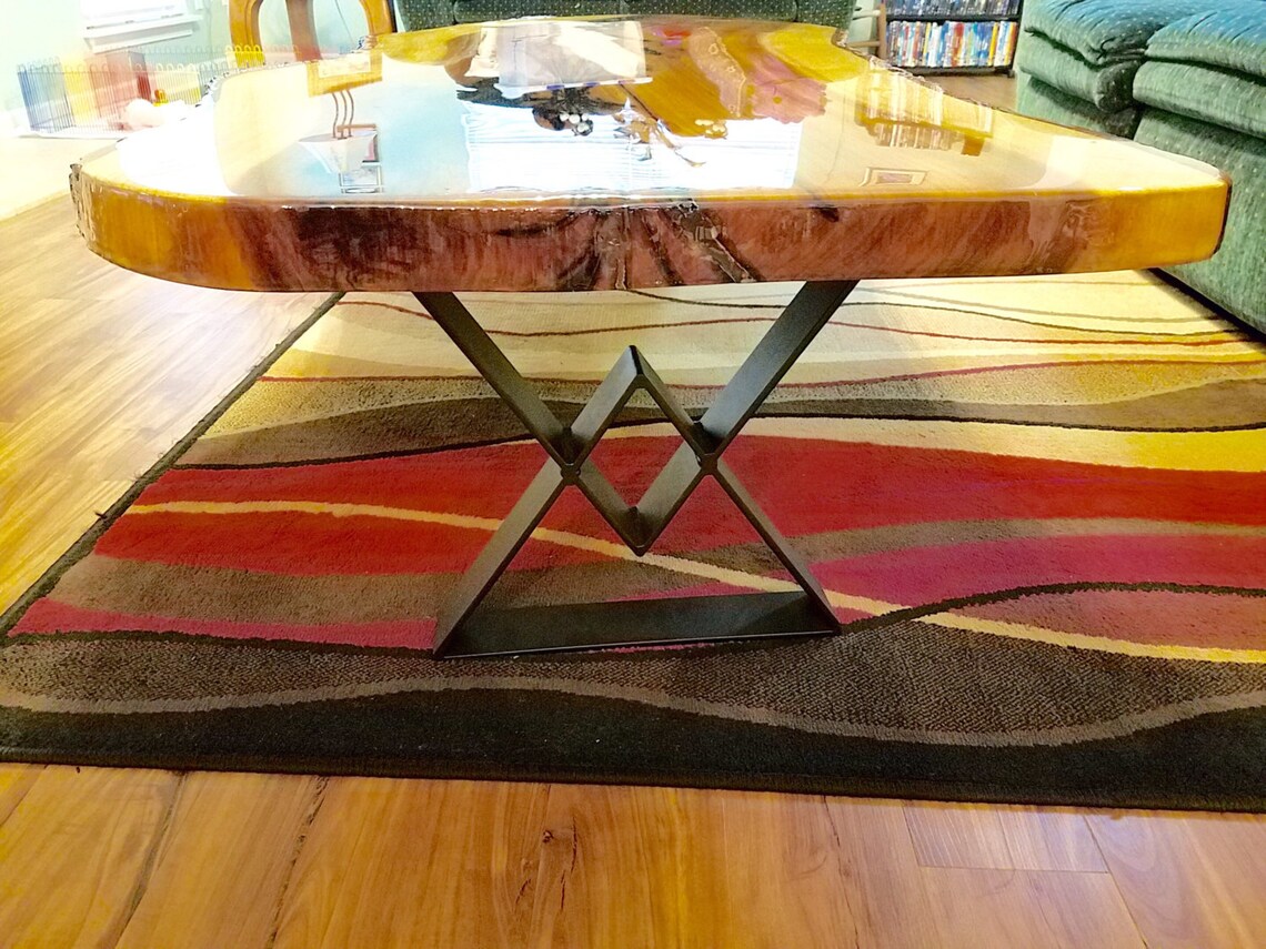 Diamond Coffee Table Legs Industrial Coffee Table Legs Set Etsy