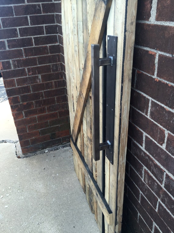 Steel Door Handle Industrial Door Handle Modern Sliding Barn Etsy