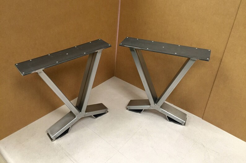 V Shaped Coffee Table Legs Steel Coffee Table Legs Set of Etsy
