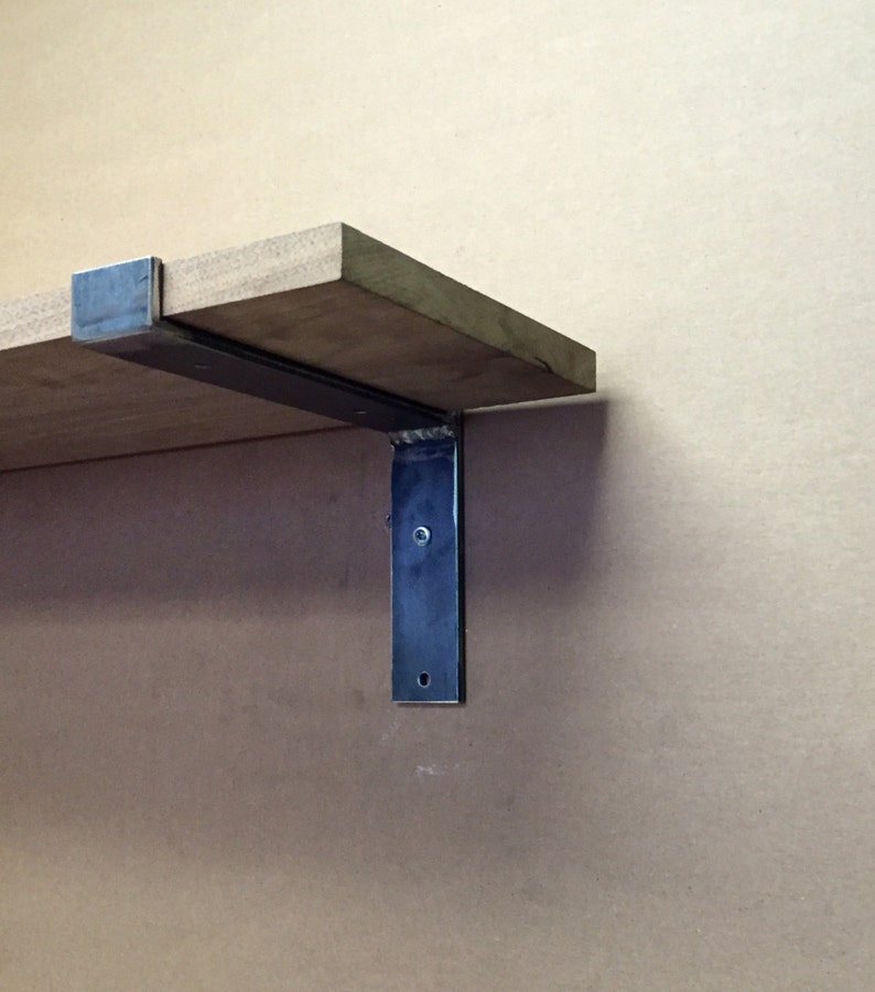 6 14 Heavy Duty Flat Steel Industrial Shelf Brackets Etsy