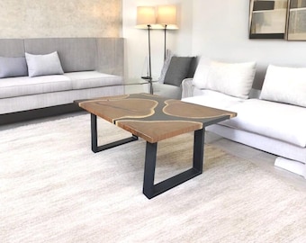 Trapezoid Design Steel Coffee Table Legs