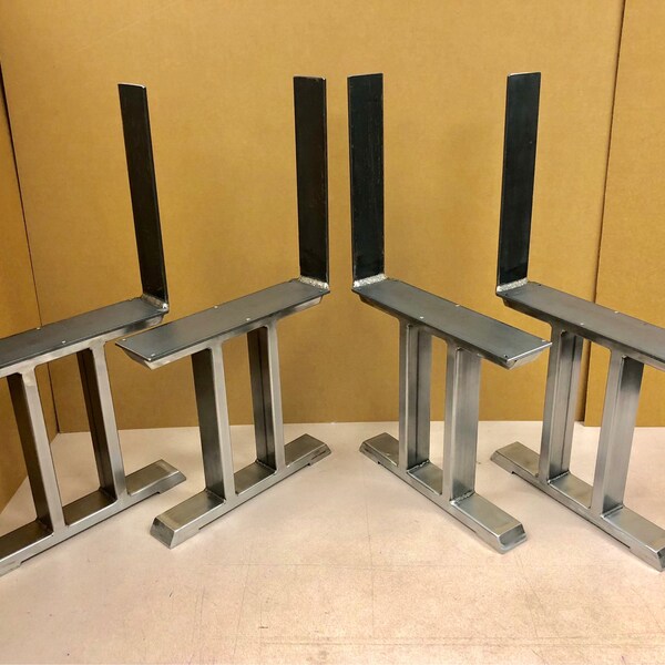 Metal Bench Legs With Back Rest Etsy