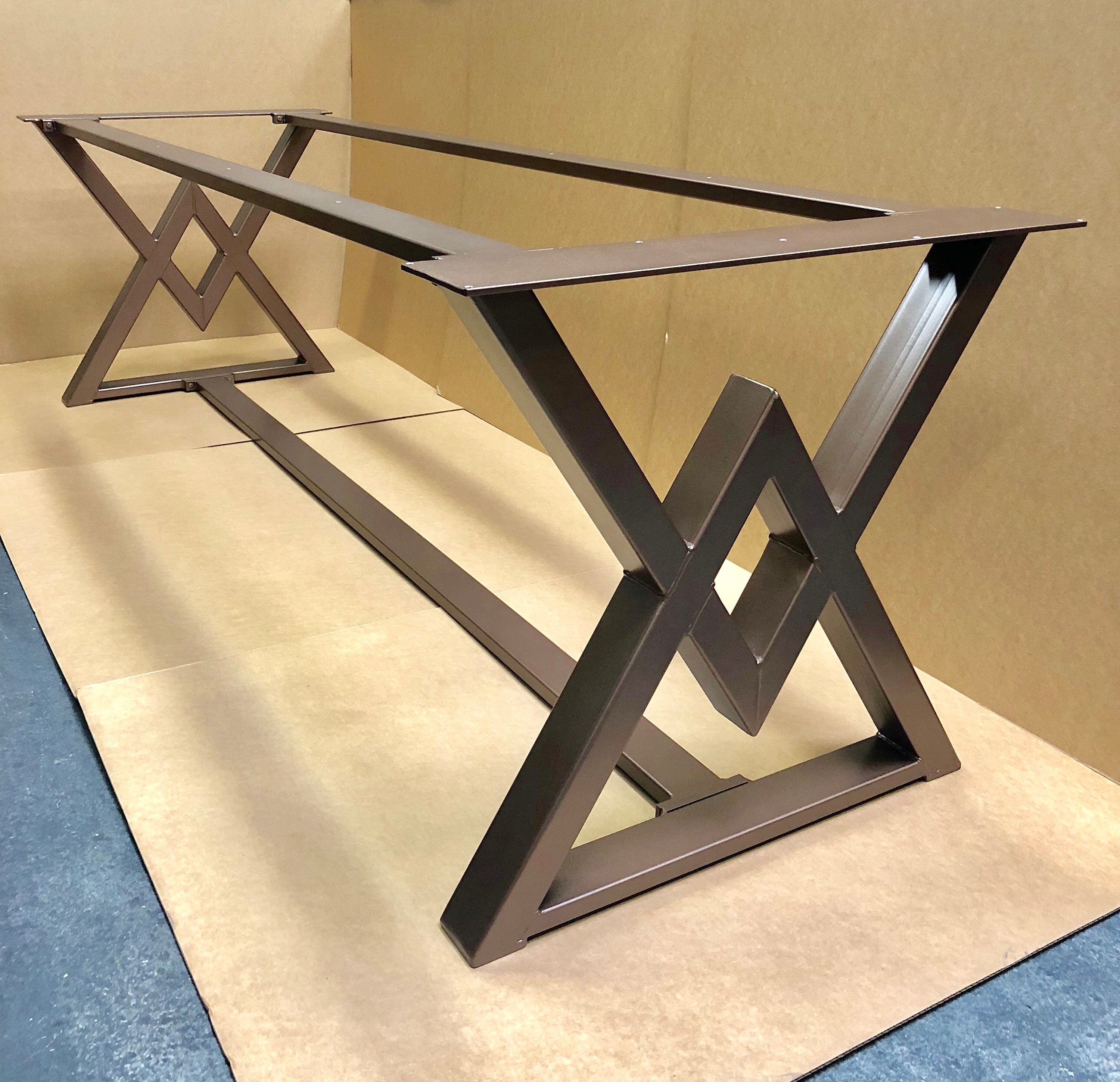 The Diamond Dining Table Base, Industrial Base, Sturdy Heavy Duty