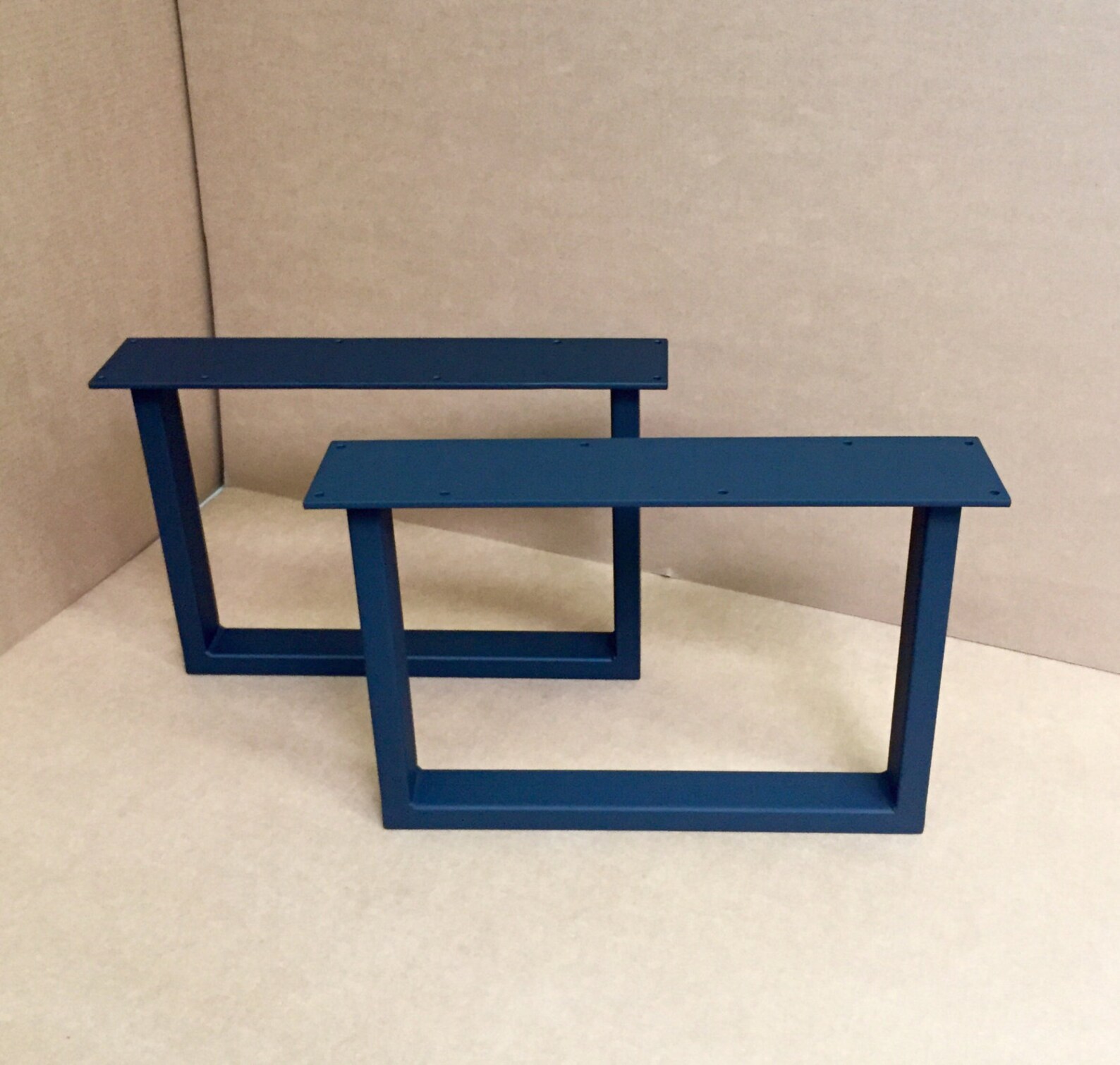 UShaped Coffee Table Steel Legs Set of 2 Steel Coffee Table Etsy