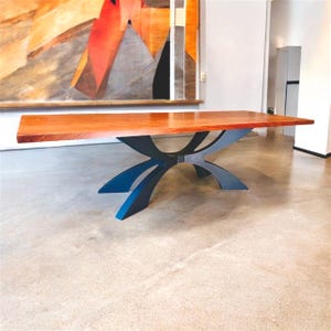 Handmade Modern Steel Table Base: Heavy Duty Metal Legs