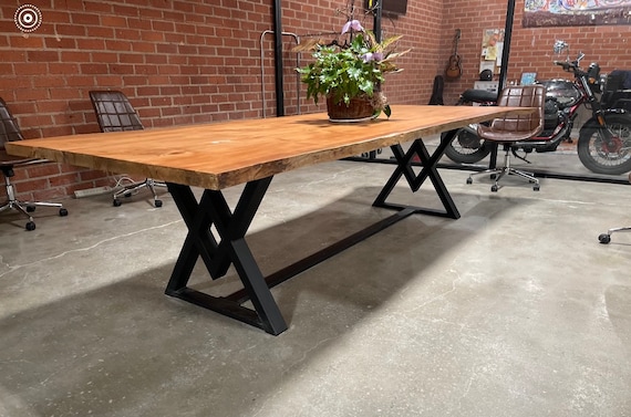 Diamond Dining Table Base, Heavy Duty Industrial Steel Legs