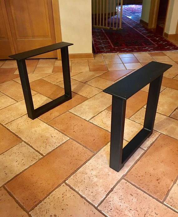 U Shaped Bench Steel Legs Set Of 2 Steel Bench Legs Etsy