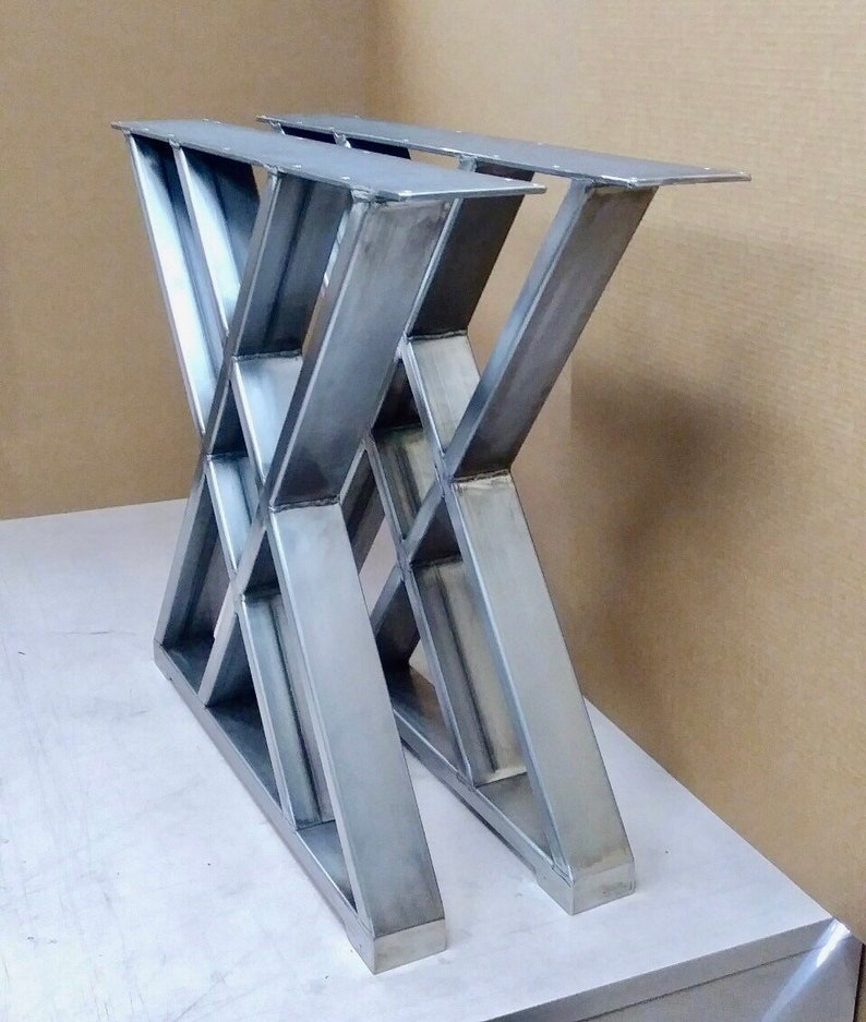 Design Dining Table Style Legs Sturdy Steel Legs Set of 2 Etsy
