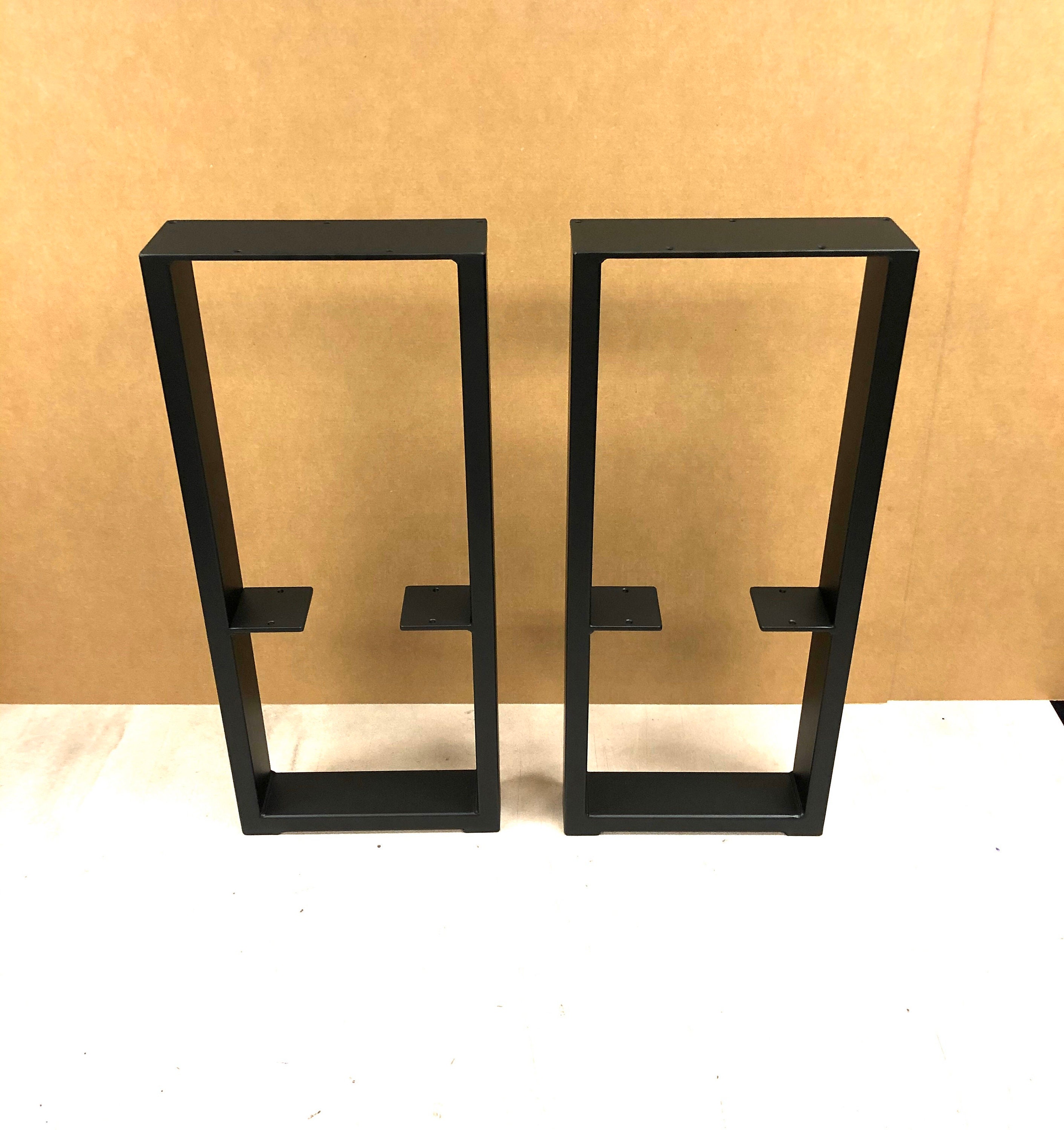 Ushaped Console Steel Legs Set of 2 Steel Console Legs Etsy