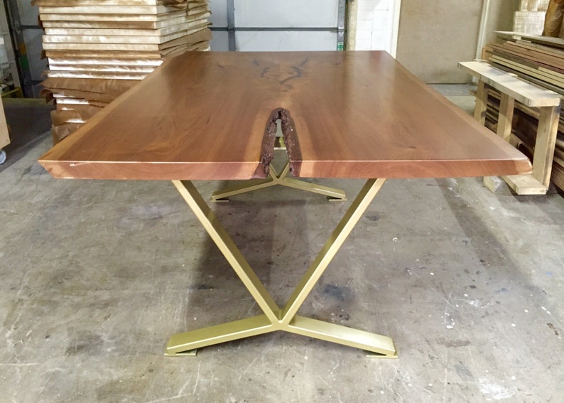 Vshaped Dining Table Legs Industrial Legs Set of 2 Steel Etsy