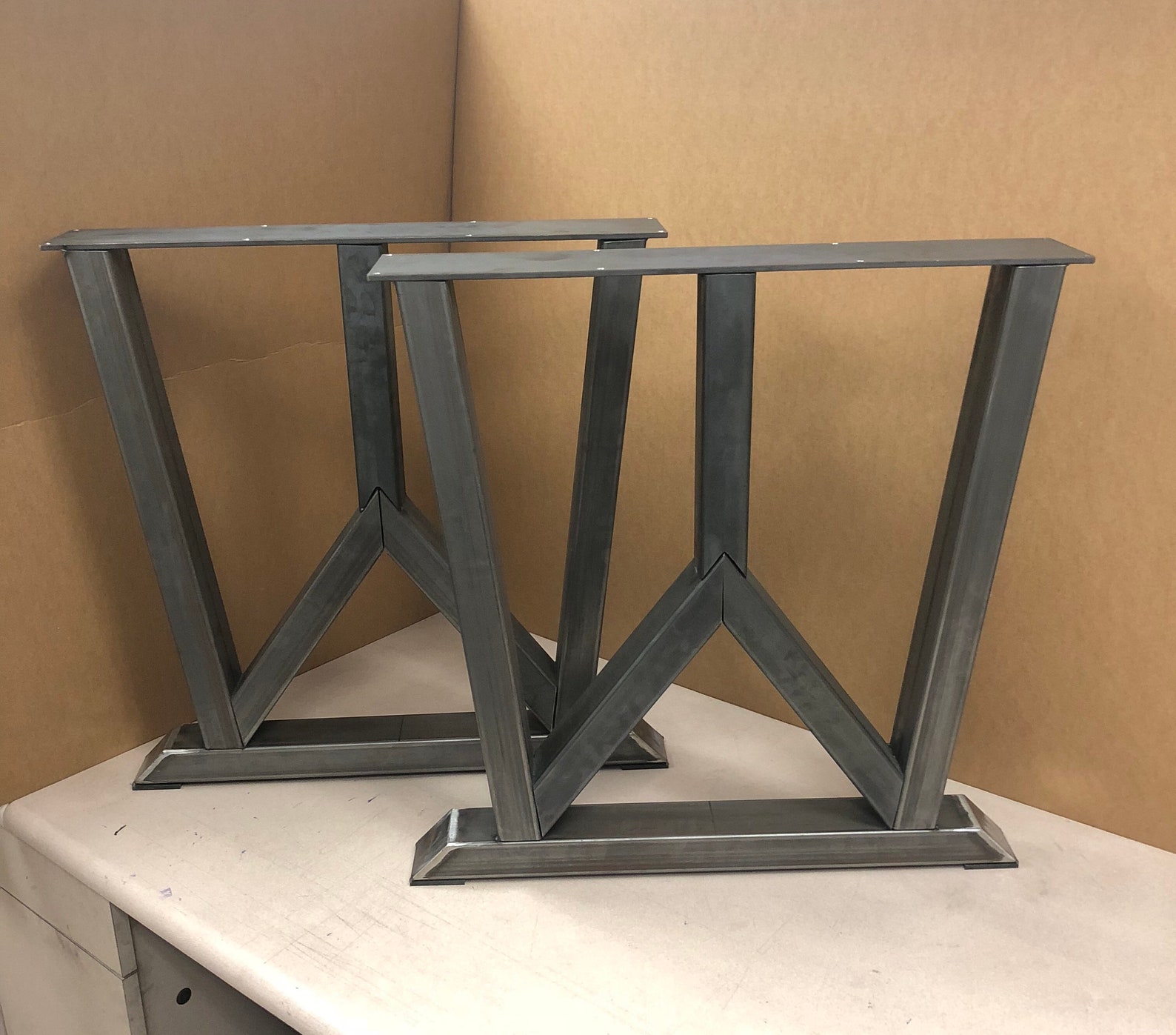 Modern Steel Legs Design Steel Table Legs Modern Sturdy Etsy