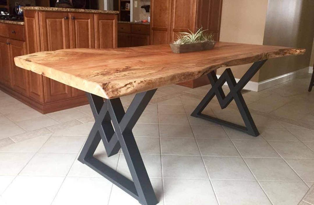 The Diamond Dining Table Legs, Industrial Legs, Sturdy Heavy Duty Set
