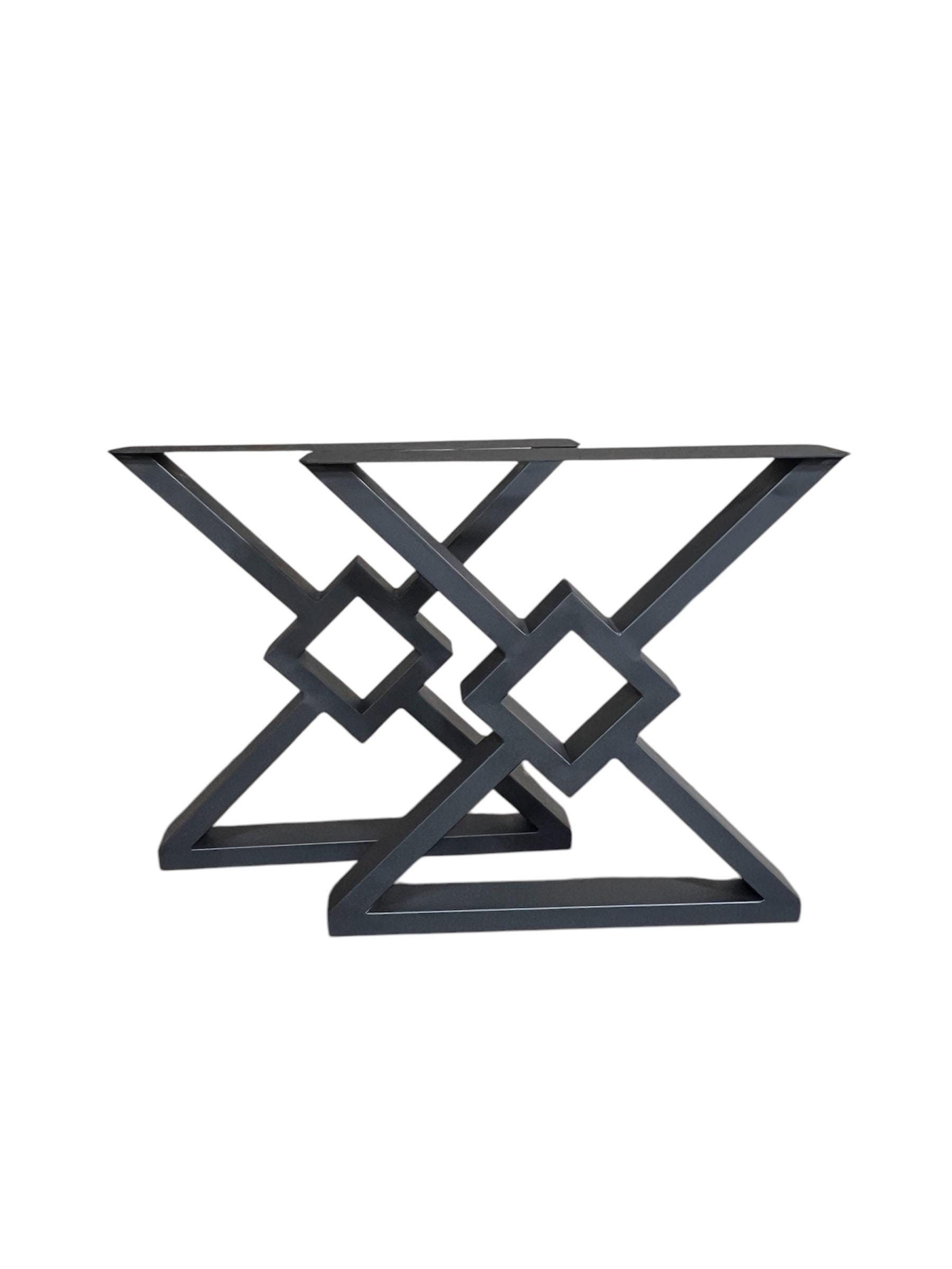 X Diamond Design Steel Legs For Dining Table or Office Desk