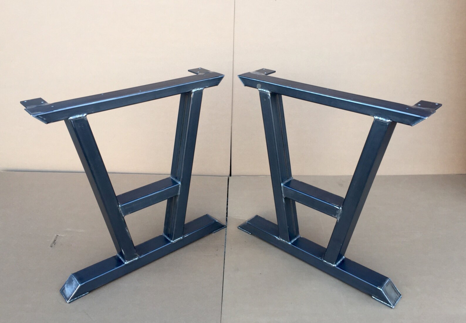 Turned AShaped Modern Steel Legs Design Steel Table Legs Etsy
