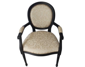 Louis XVI-Inspired Dining Accent Armchair