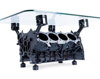 Rover V8 Engine Table- Unique Upcycled Coffee Table