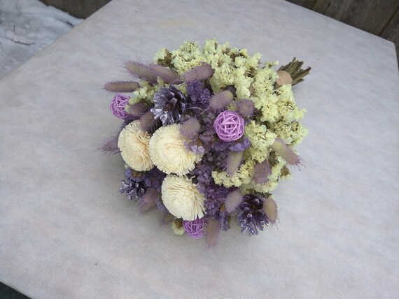 Rustic Wedding Bouquet Bridal Bouquet Bridesmaid Bouquetdry Etsy