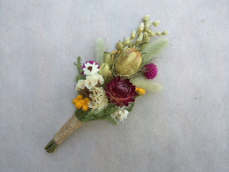 Groom's boutonniere buttonhole rustic wedding accessory Etsy