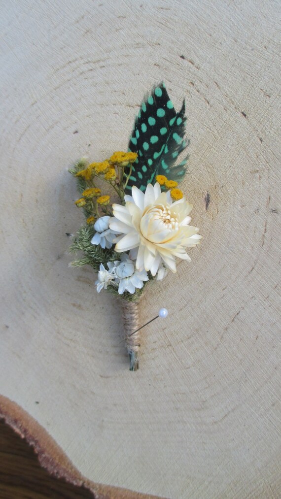 Groomsmen Boutonnieresbuttonholes Rustic Wedding Etsy