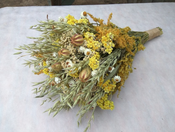 Rustic Wedding Bouquet Bridal Bouquet Bridesmaid Bouquetdry Etsy