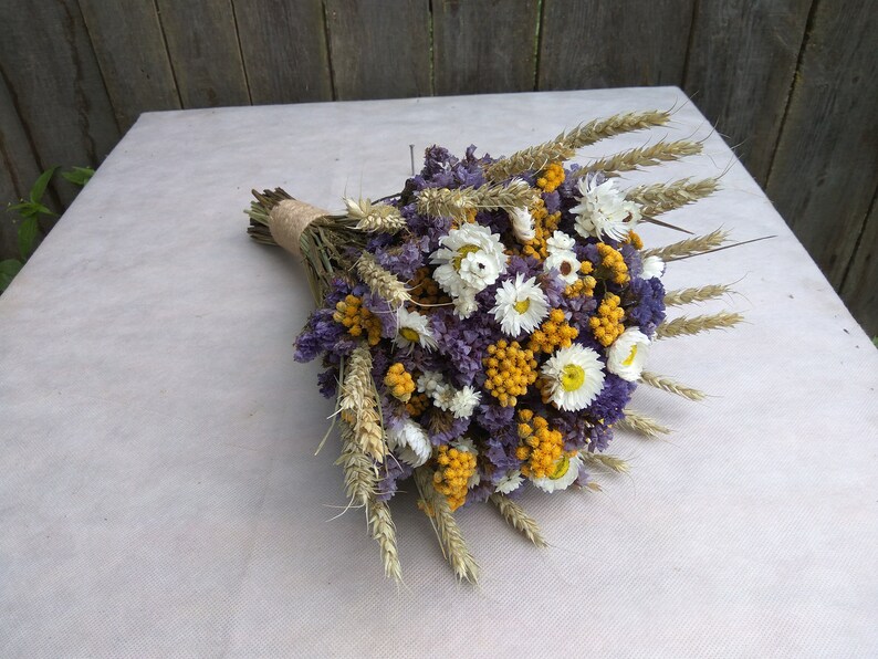 Rustic Wedding Bouquet Bridal Bouquet Bridesmaid Bouquetdry Etsy