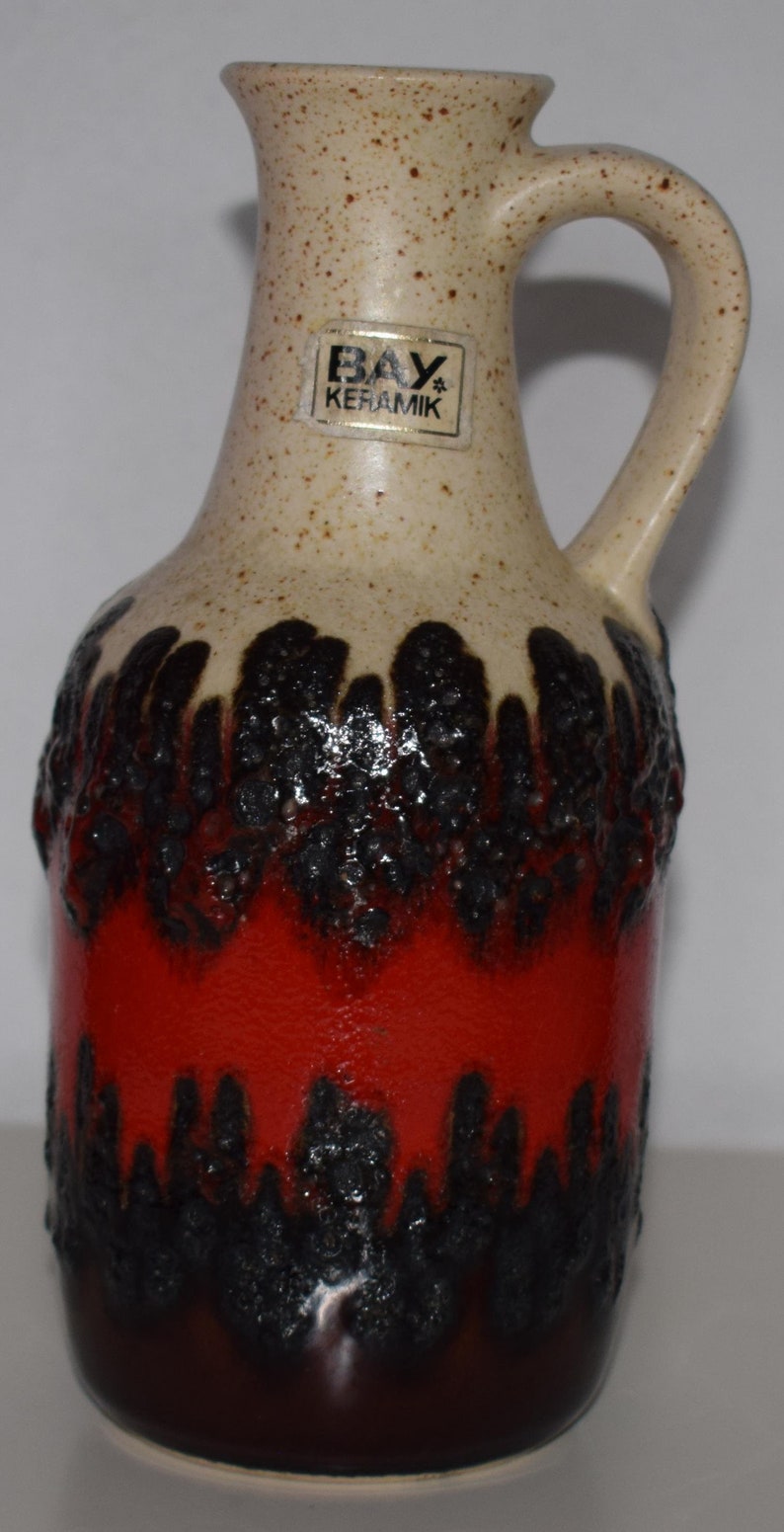 Bay 71-20 Keramik Design Vase artpottery 90s Vintage midcentury WGP artpottery Ceramic German Pottery artpottery fatlava