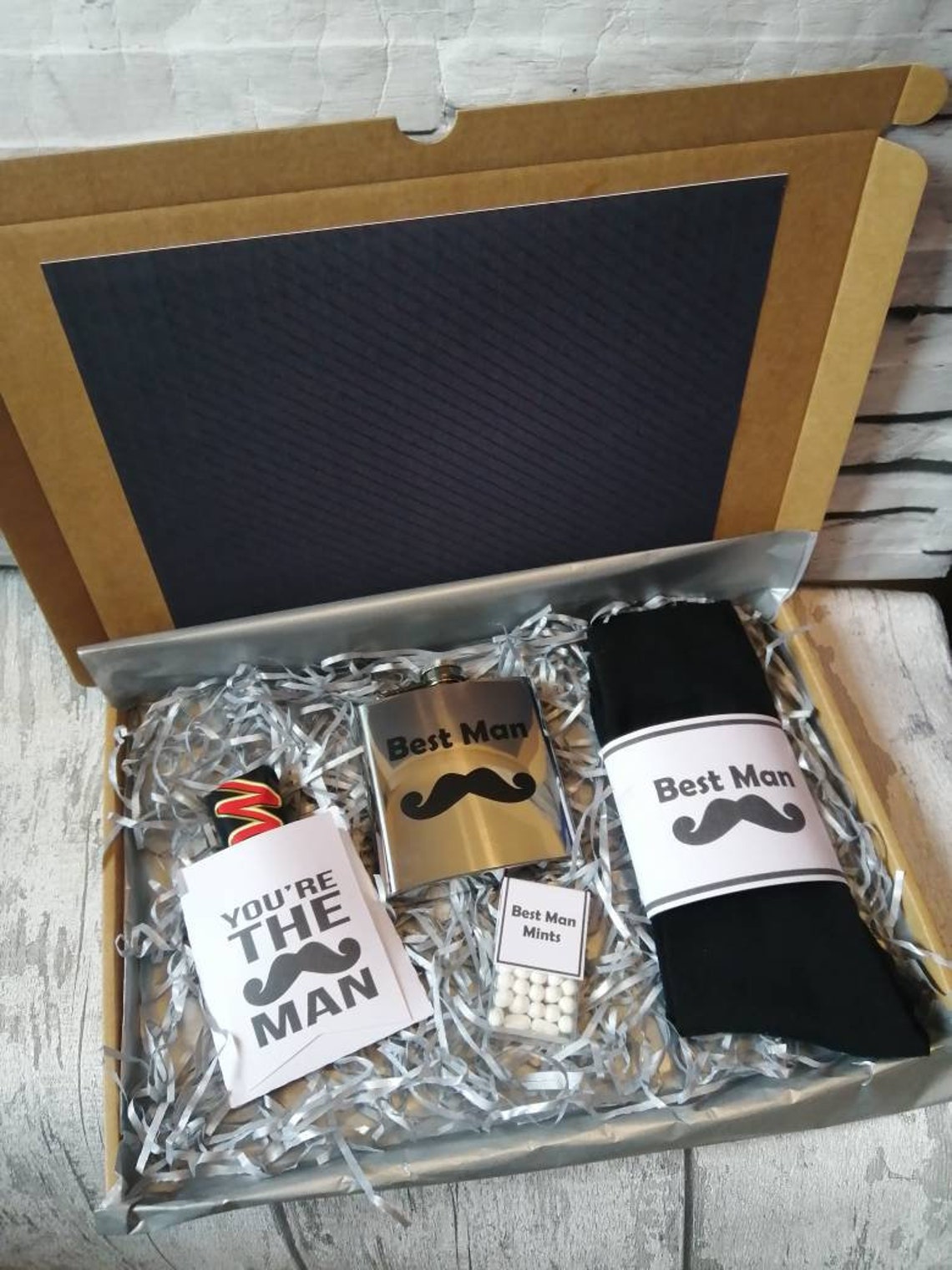 Best man letterbox gift set Etsy