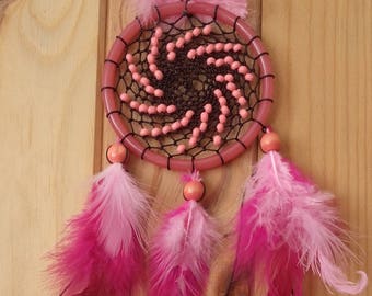 ATTRAPE-REVES DREAMCATCHER rose marron