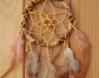 ATTRAPE-REVES DREAMCATCHER marron jaune