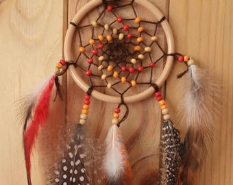 ATTRAPE-REVES DREAMCATCHER orange marron