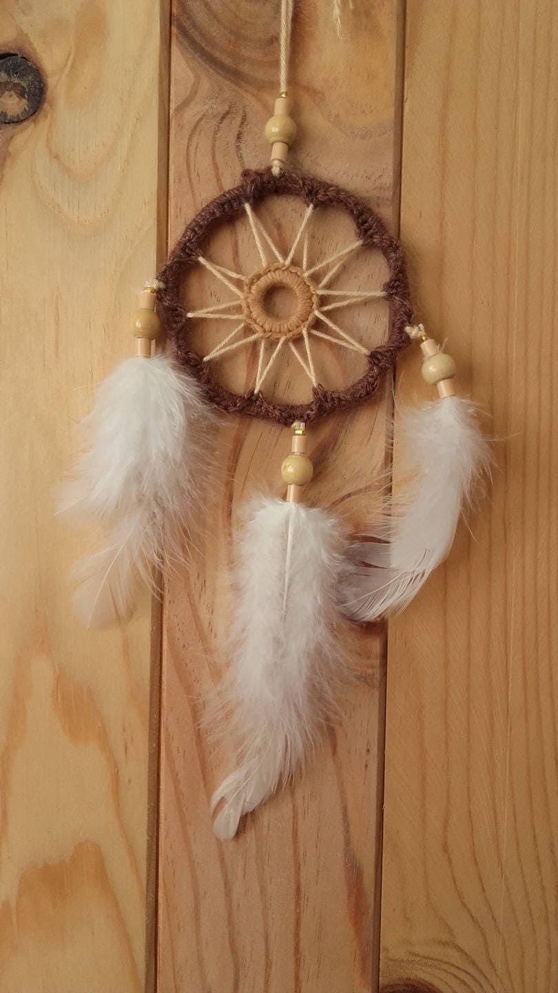 Attrape-Reves Dreamcatcher Marron Ecru