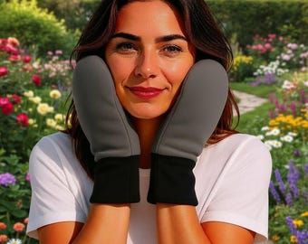 Comfort Fit Organic Cotton Eczema Mittens/Fingerless Face Protection Mitts for Elderly, Teens/Unisex Hand Covers